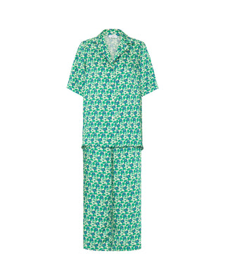 Pijama estampado floral verde by MIRTO