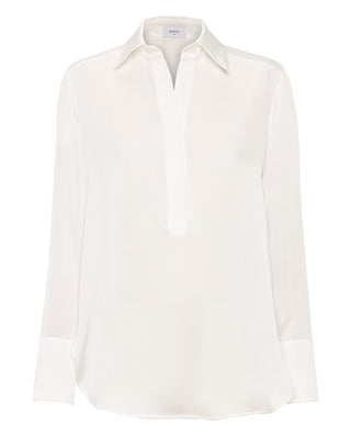 Blusa blanca fluída by MIRTO