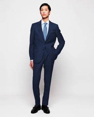 Traje lana pin point azulón by MIRTO