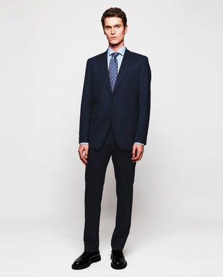 Traje lana stretch azul marino by MIRTO