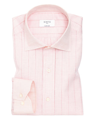 Camisa casual calada lino y algodón by MIRTO