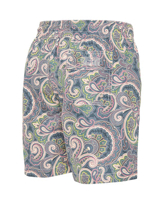Bañador estampado paisley verde y gris by MIRTO