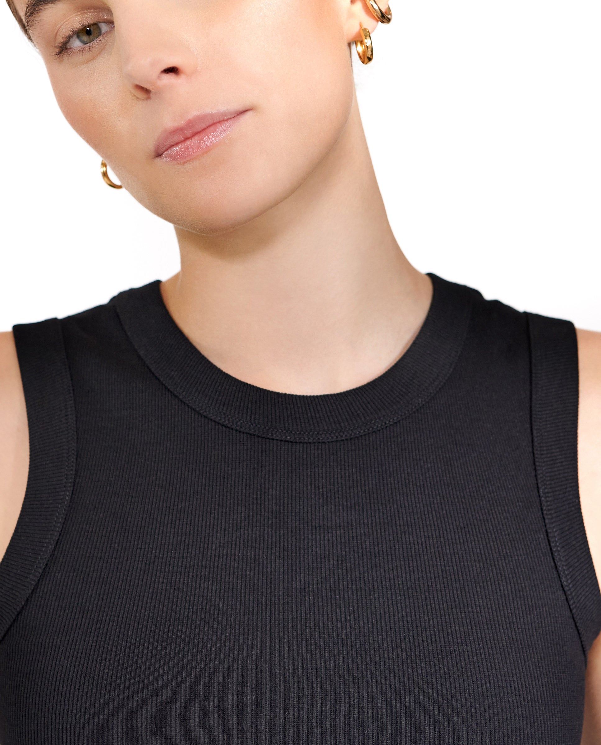 Camiseta Negra Basica Mujer Polera Basica Polera Negra Algodon